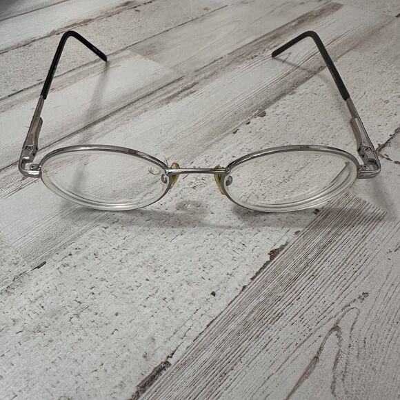 BARON Mens Eyeglasses Round Vintage Spectacles Nose Guards Grandpa Santa - Picture 2 of 11